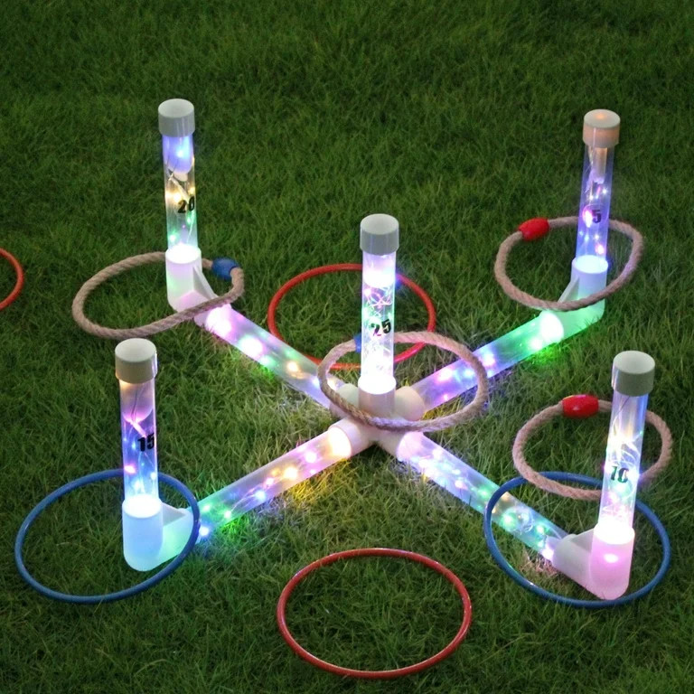 OTTARO Outdoor Easy to Set Up LED Ring Toss Game | Walmart (US)