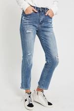 Risen Vintage Wash Straight Leg Jeans | Social Threads