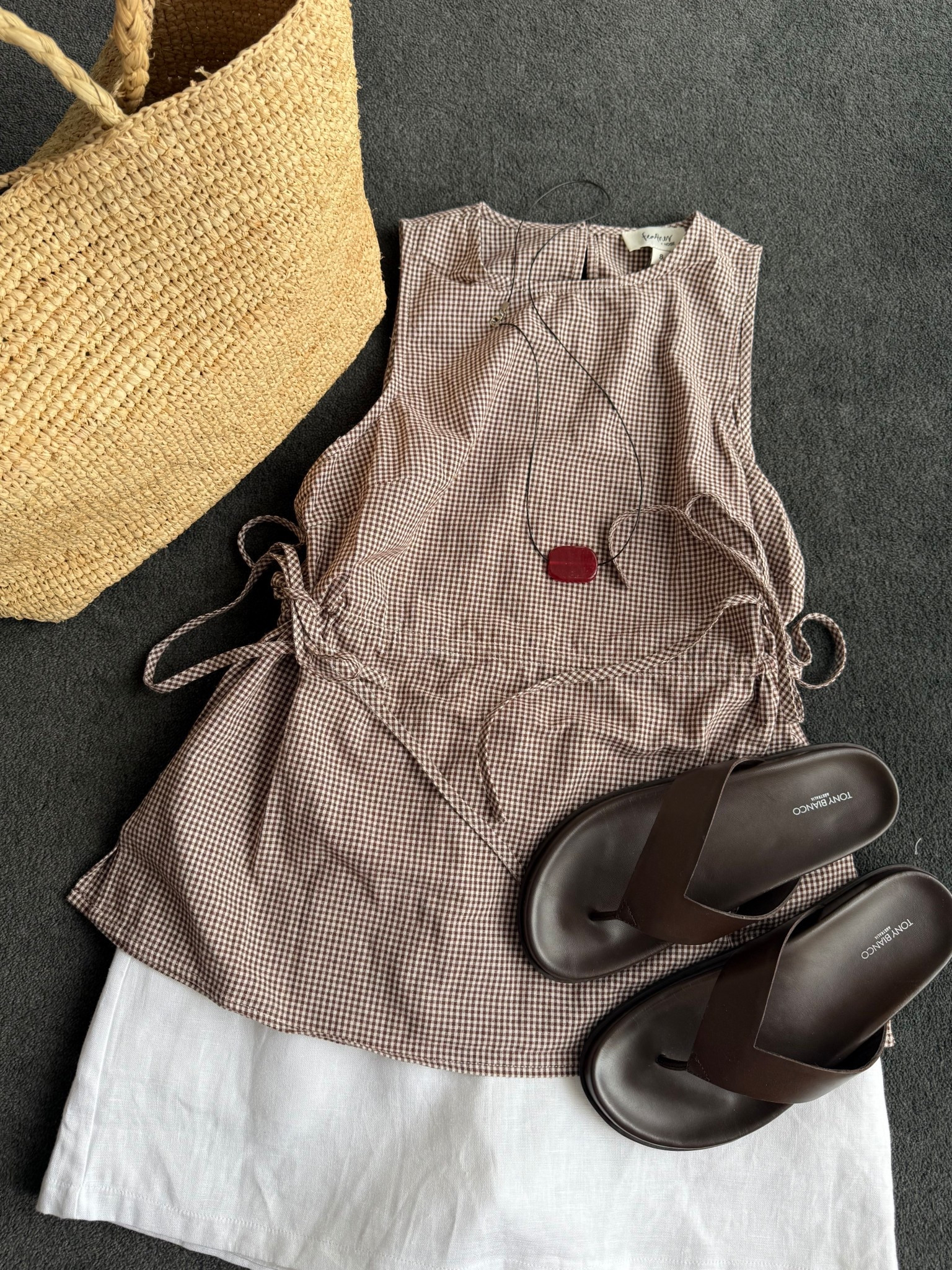 Summer holiday fit 🌺☀️
Top: feather and noise, size 8
Skirt: DISSH 
Bag: Massimo Dutti 
Necklace: Nuri Studios 
Sandals: Tony Bianco, size Up 

#LTKaustralia #LTKsummer