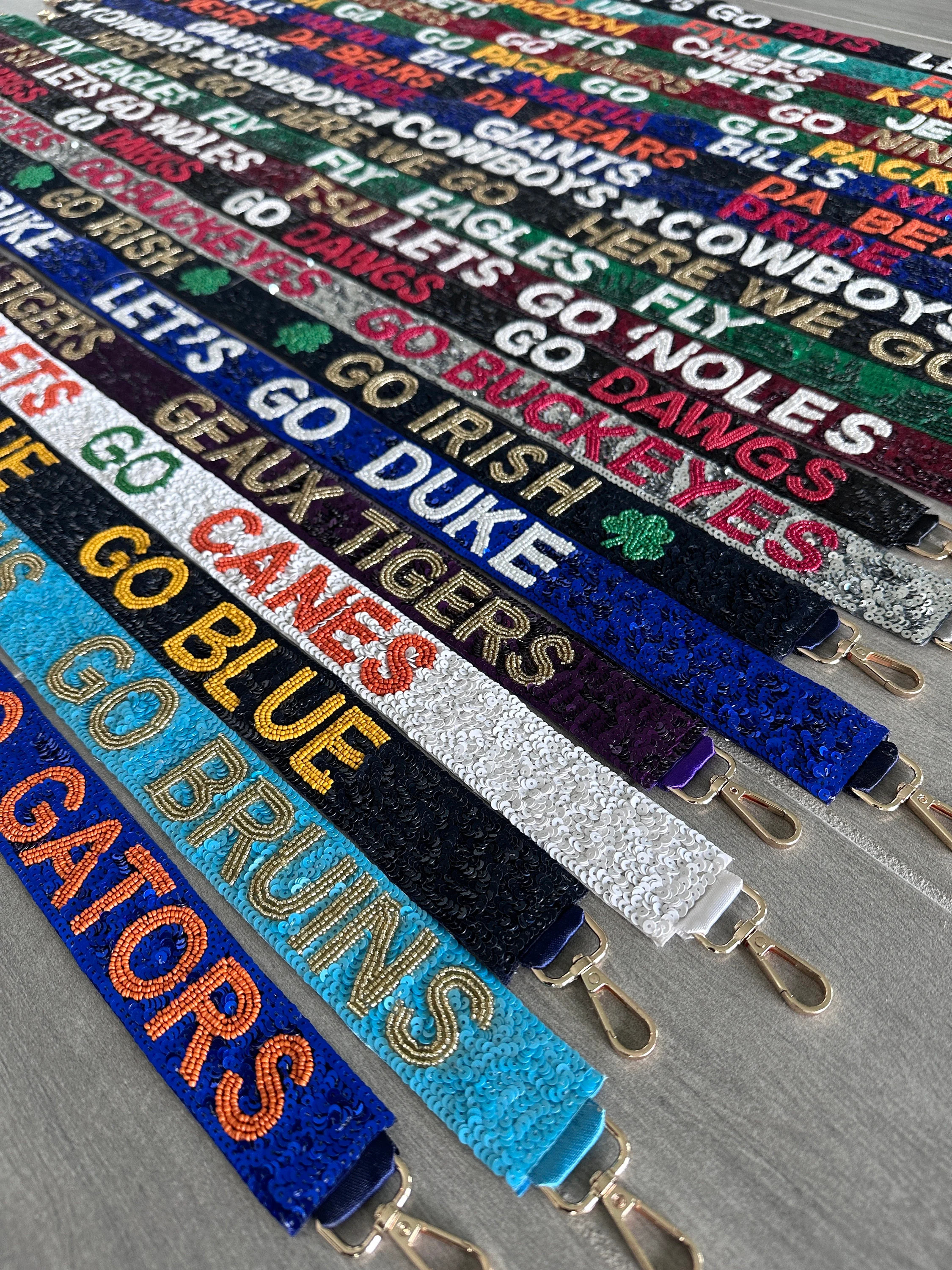 Game Day Strap Beaded - Sequin Bag Strap for Clear Bags Football Sports Event Purse Strap Graduation Gift | Etsy (Global)