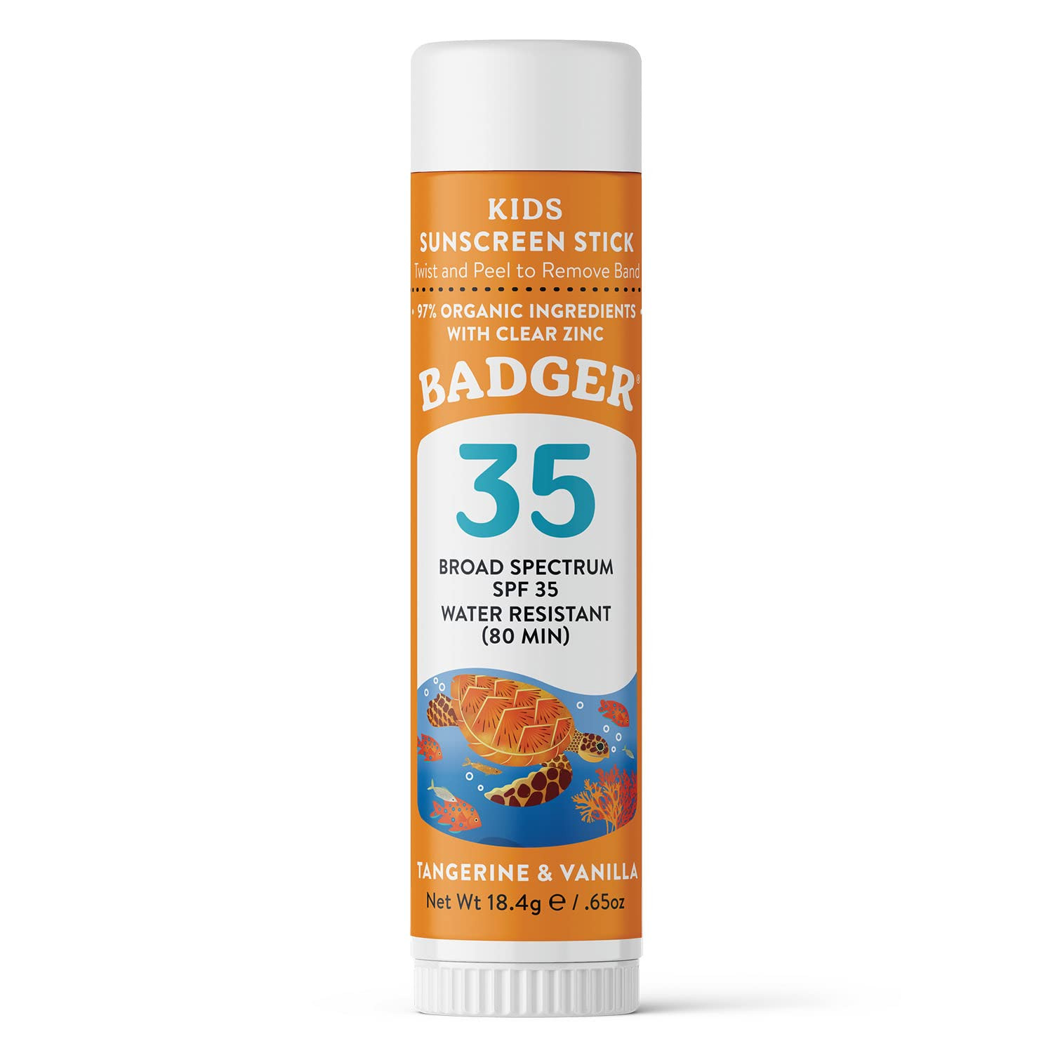 Badger Mineral Kids Sunscreen Face Stick SPF 35, Zinc Oxide Travel Size Sunscreen Stick for Kids,... | Amazon (US)