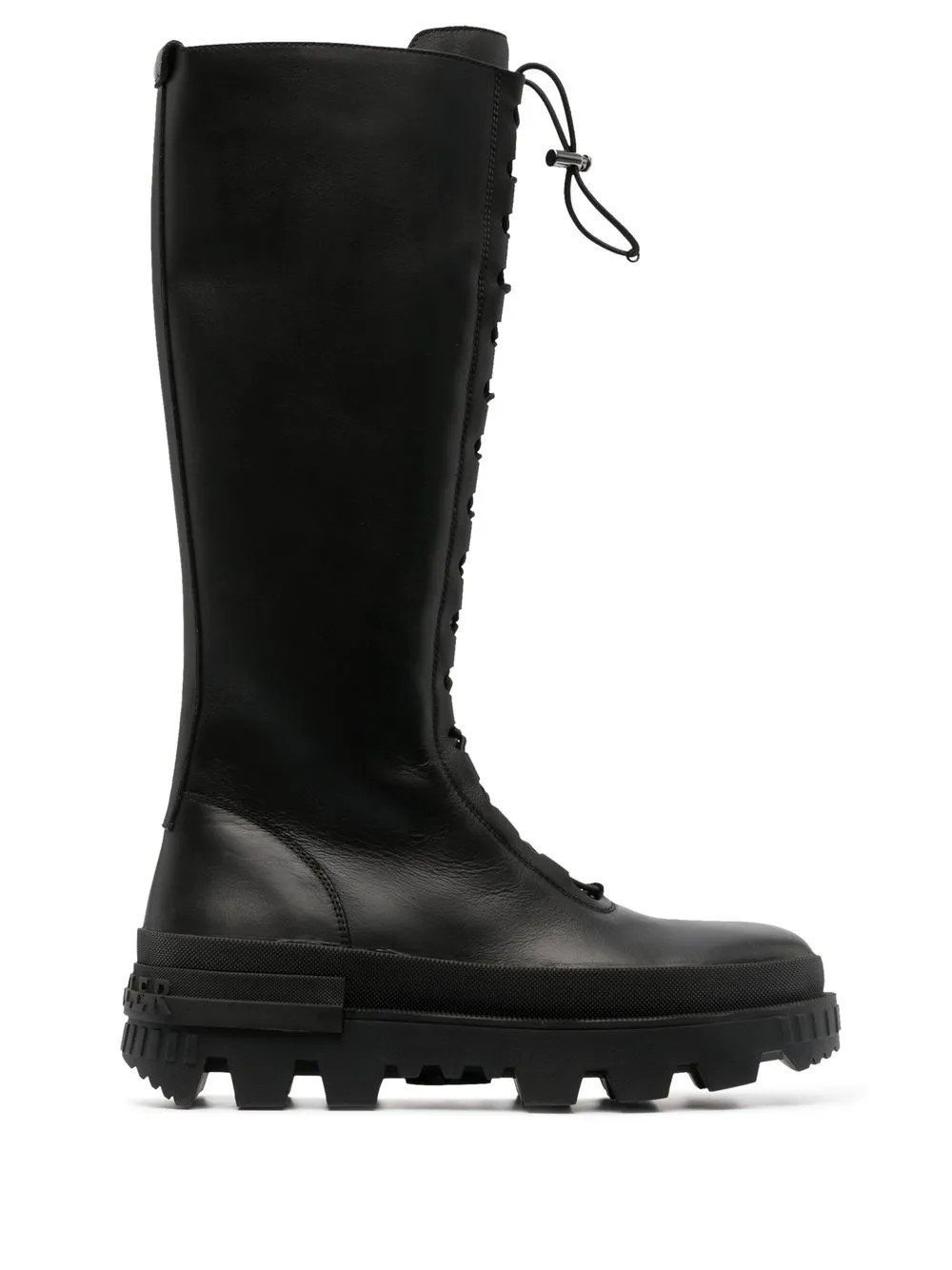 Moncler Vail Leather elasticated-detail Boots - Farfetch | Farfetch Global