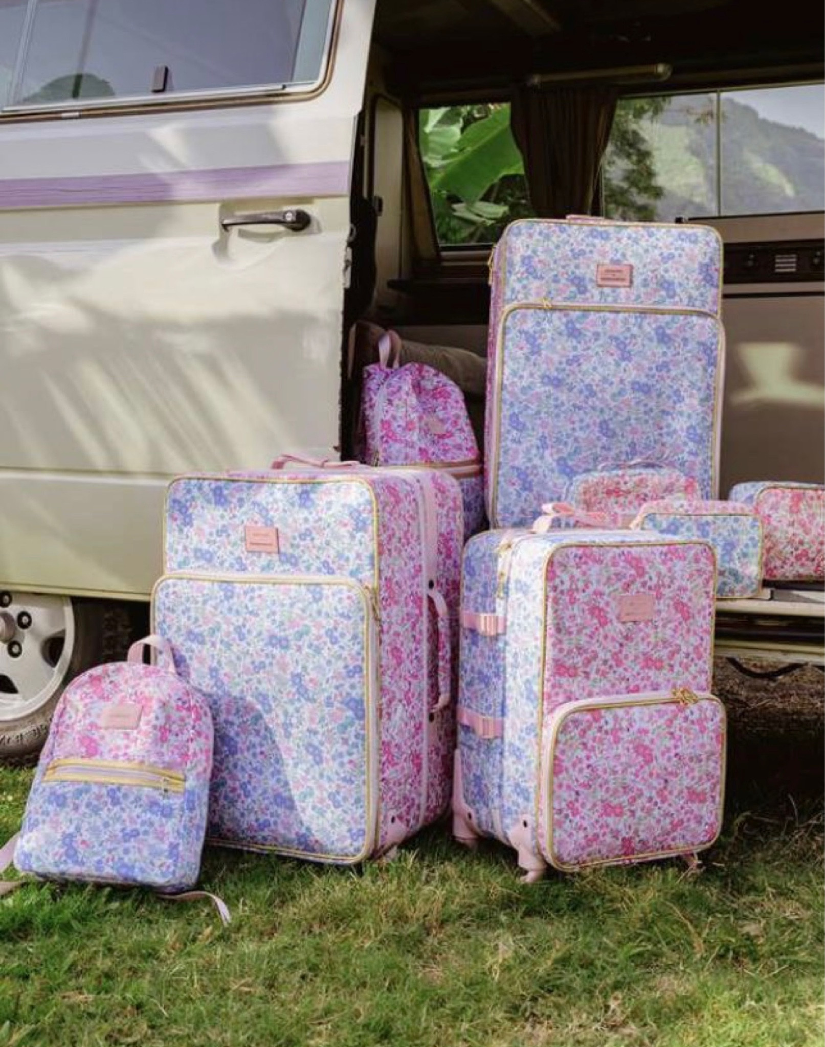 The most beautiful luggage year round 🩷💕🌈  Love Shack Fancy Pink Floral Luggage 

#LTKtravel #LTKstyletip #LTKitbag
