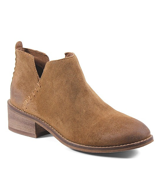 Diba True Women's Casual boots WHISKEY - Whiskey Vio Lyn Suede Ankle Boot - Women | Zulily
