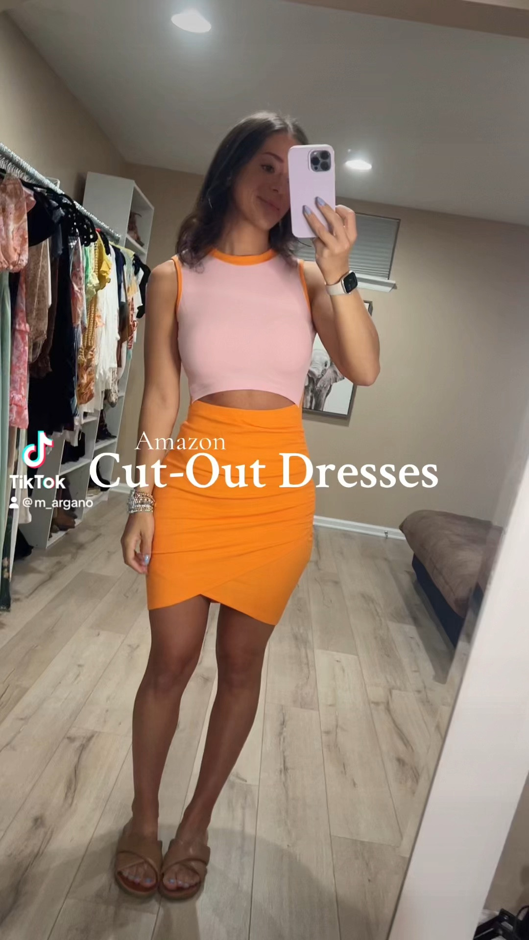Absolutely love these cut-out dresses from Amazon! They come in SO many different colors and are perfect for spring/summer 🌸🌼🧡🌺