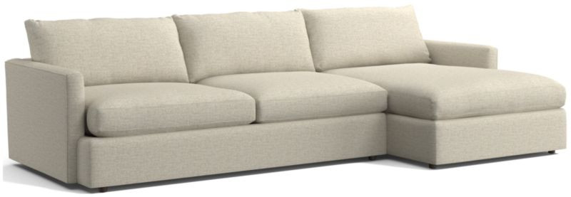 Lounge Deep 2-Piece Sectional Sofa + Reviews | Crate & Barrel | Crate & Barrel