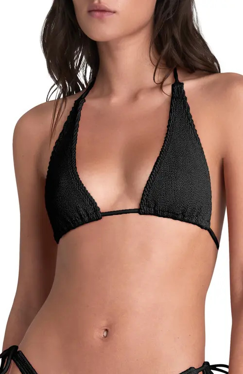 BOUND by Bond-Eye The Sofie Triangle Bikini Top in Black at Nordstrom | Nordstrom