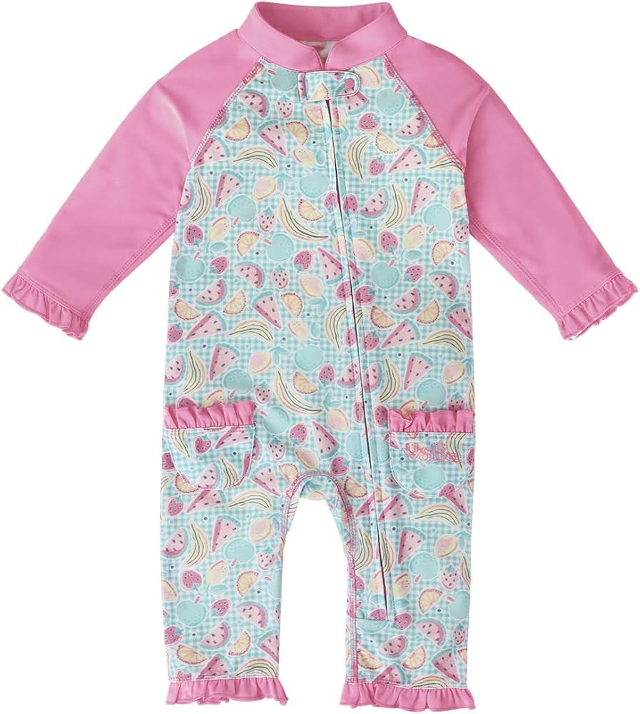 UV SKINZ Baby Girls’ Sun and Swimsuit with UPF 50+ Sun Protection – Full Body Swimsuit for Ba... | Amazon (US)