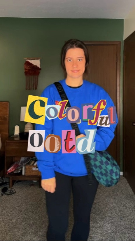 Colorful ootd:
Sweatshirt: Emy Ave
Bag: baggu medium crescent nylon 
Shoes :Amazon 

#LTKStyleTip