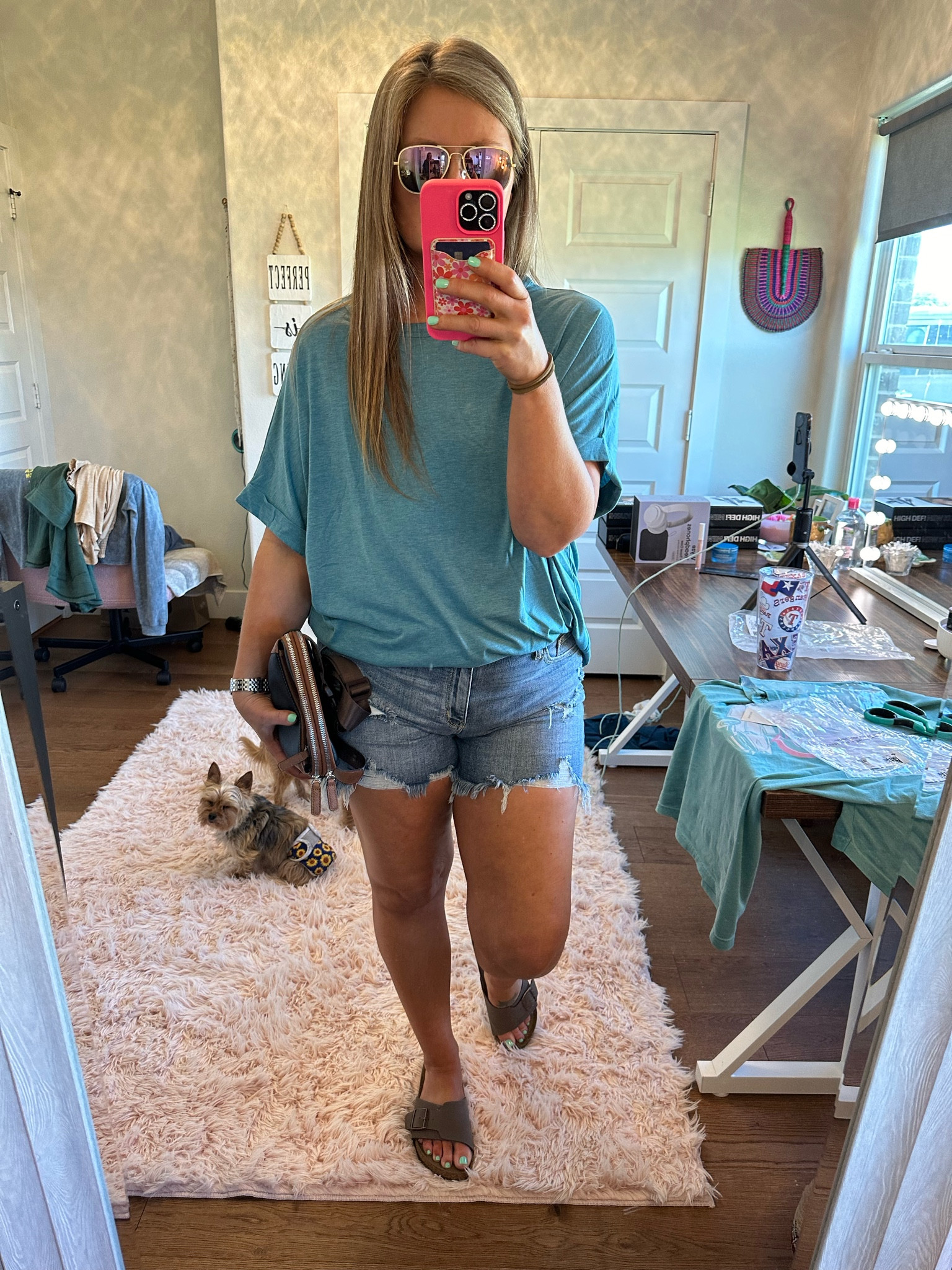 Casual comfy and cute OOTD. Oversized top and cut off Judy Blue jean shorts. Amazon finds! 

#LTKMidsize #LTKFindsUnder50 #LTKStyleTip