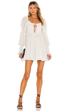 MAJORELLE Reece Smocked Dress in Cream from Revolve.com | Revolve Clothing (Global)