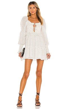 MAJORELLE Reece Smocked Dress in Cream from Revolve.com | Revolve Clothing (Global)