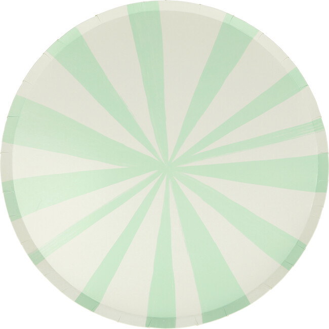 Mint Stripe Dinner Plates | Maisonette