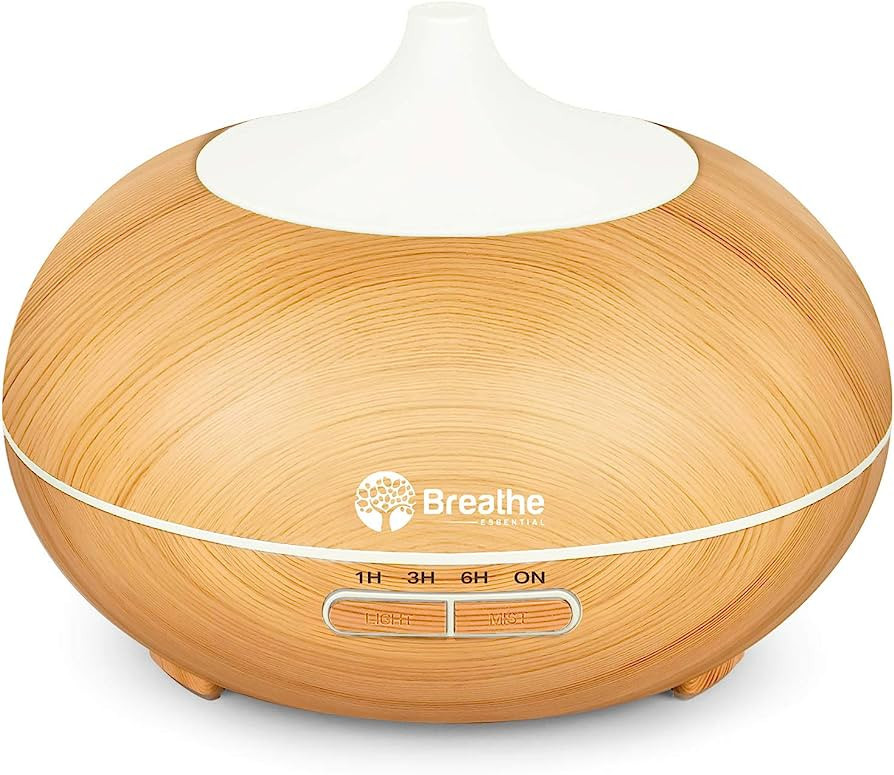 Breathe Essential Oil Diffuser | 550ml Diffusers for Essential Oils with Cleaning Kit & Measuring... | Amazon (US)