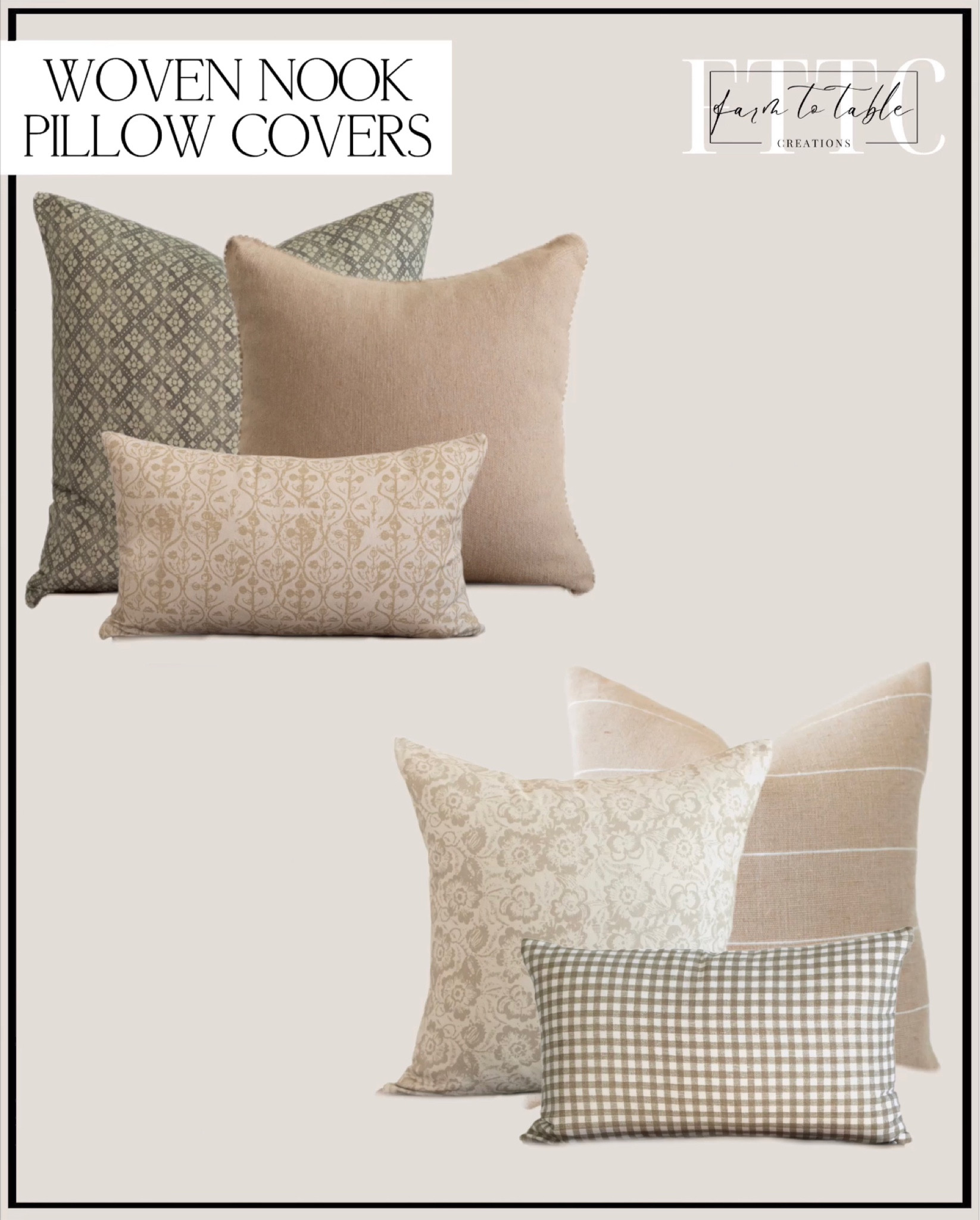 Woven nook pillow store covers