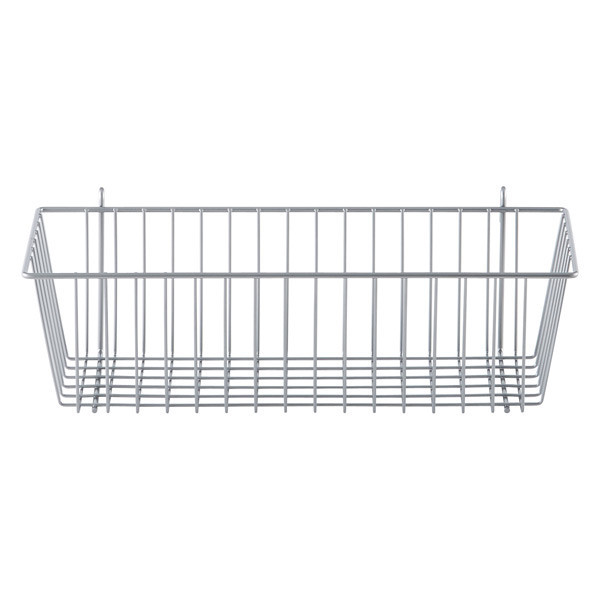 InterMetro Storage Basket Silver | The Container Store