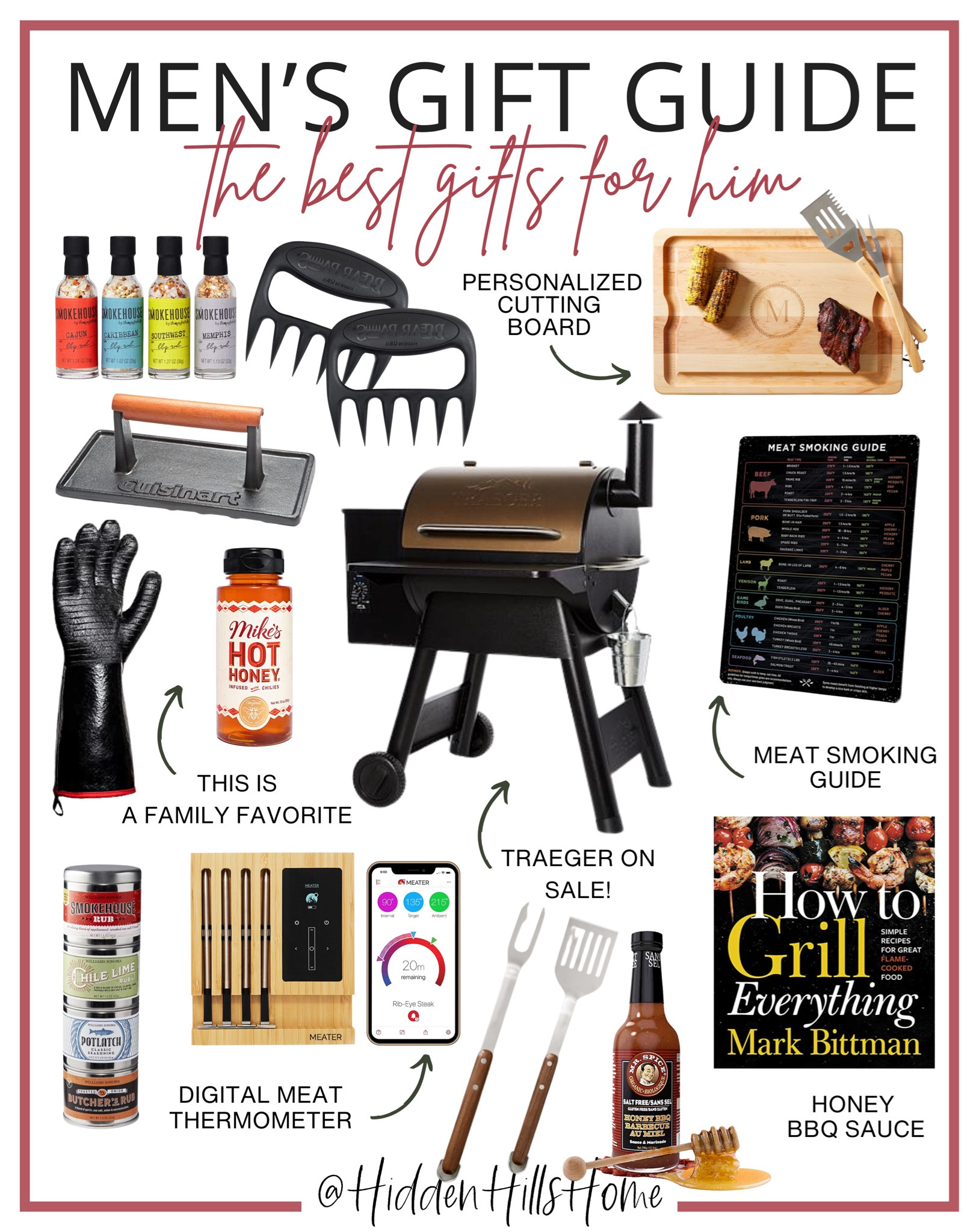 Mens gift guide! The best gifts for him, gifts for the grill master, Traeger grill, Christmas gift ideas for him, holiday gift guide, digital meat thermometer, gifts for husband, gifts for dad, gifts for grandpa #giftsforhim

#LTKHoliday #LTKMens #LTKGiftGuide