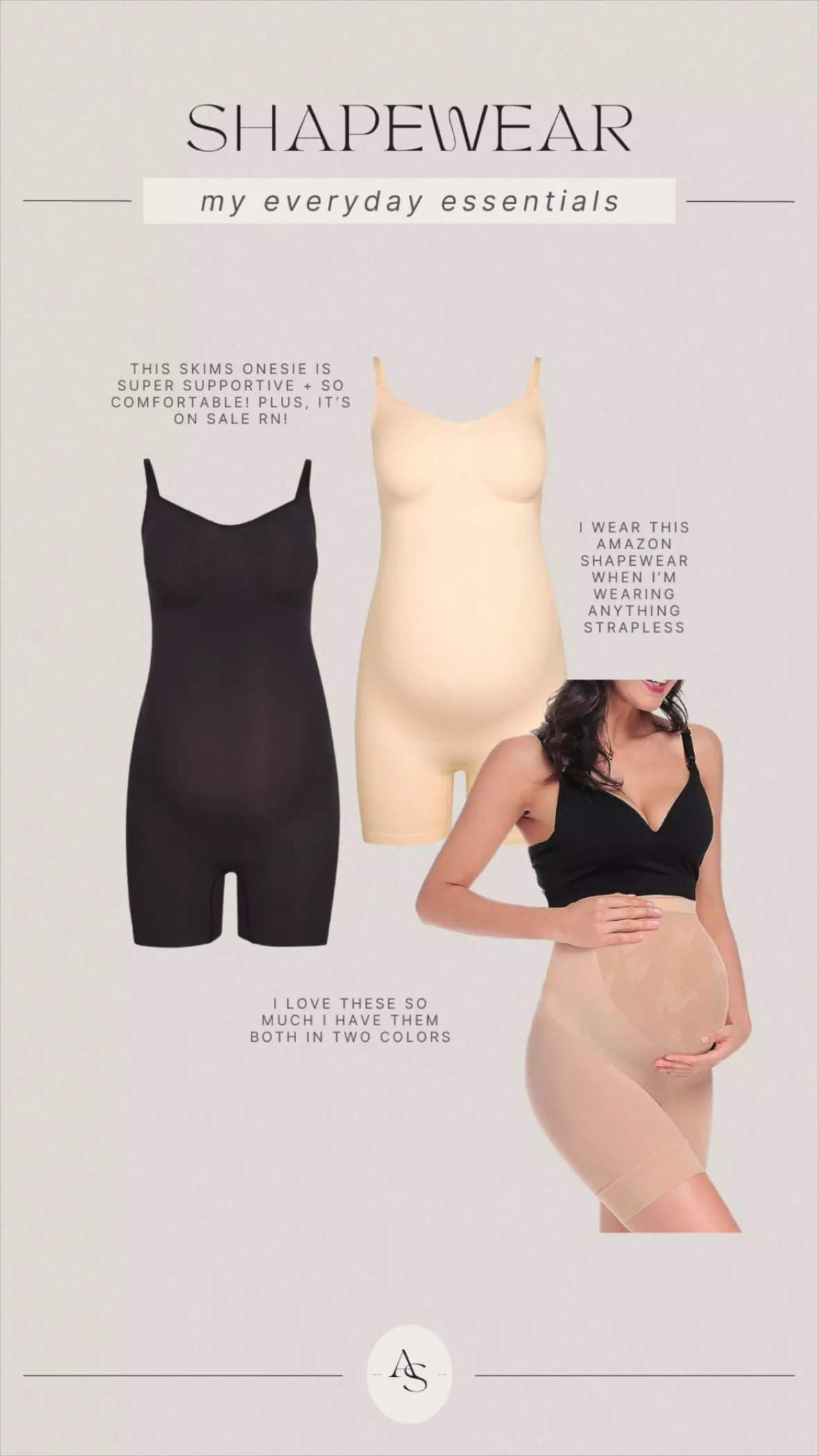 Women's Seamless Maternity Shapewear for Dresses, Mid-Thighs