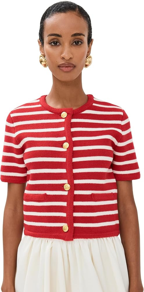 English Factory Women's Knit Striped Sweater Cardigan | Amazon (US)