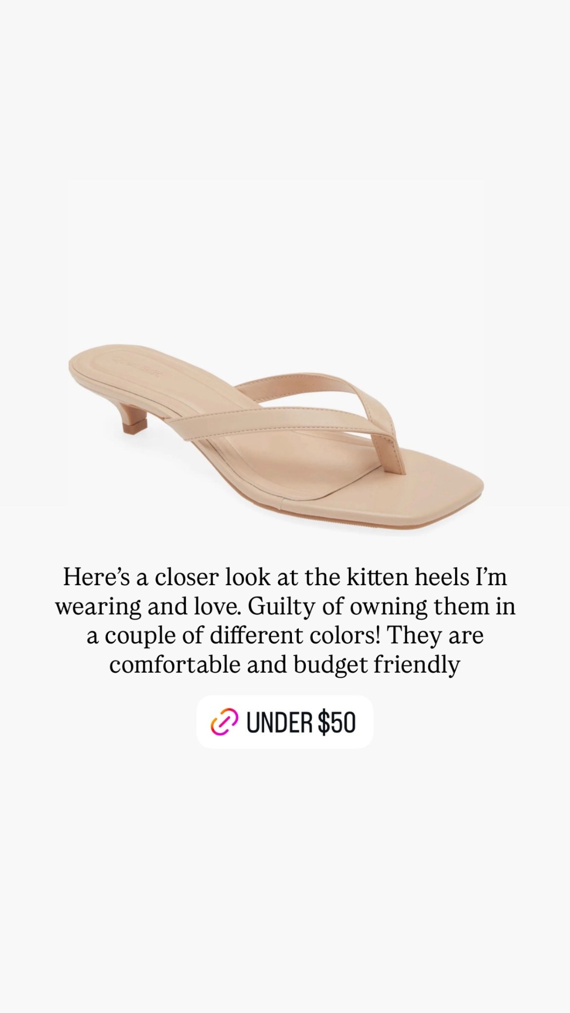 Here's a closer look at the kitten heels I'm wearing and love. Guilty of owning them in a couple of different colors! They are comfortable and budget friendly

#LTKgrwm #LTKootd #LTKSeasonal