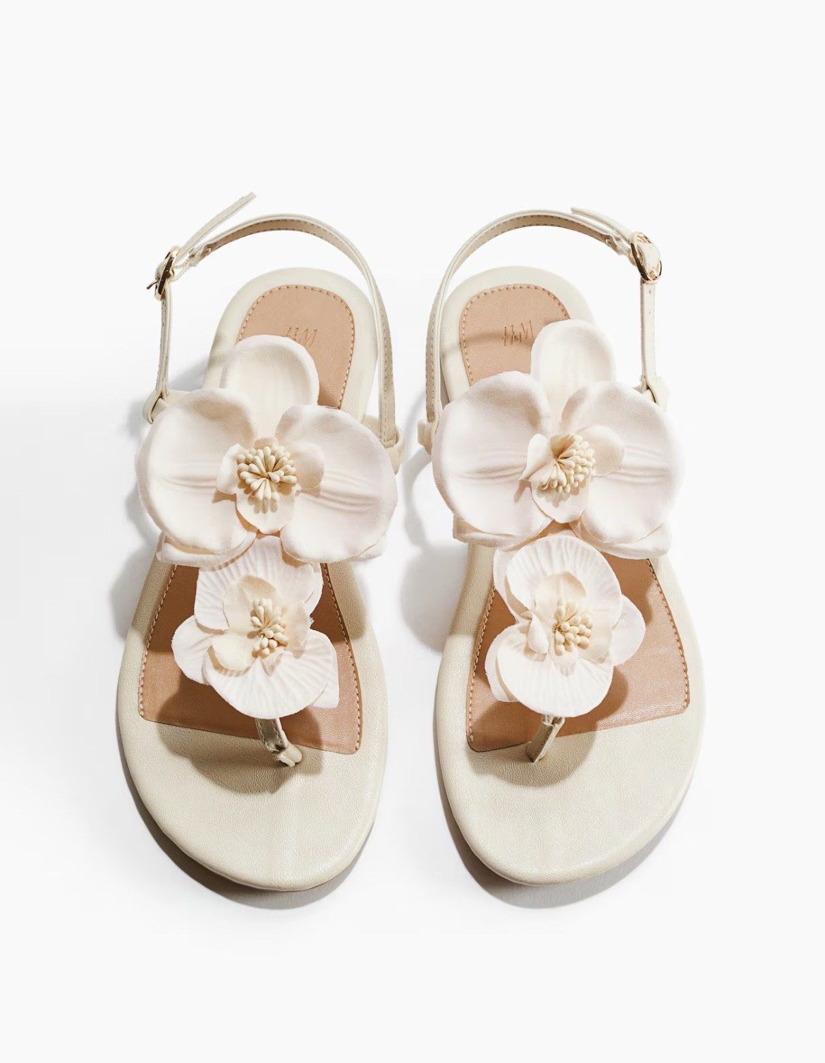 Cream floral orchid sandals 

#LTKSeasonal