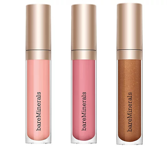 bareMinerals Set of 3 Mineralist Gloss Balms - QVC.com | QVC