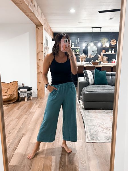 I’m a sucker for a good pair of lounge pants and these are so good! I did a medium but could have done a small. Padded tank is also a medium.

#LTKstyletip #LTKSeasonal #LTKunder50