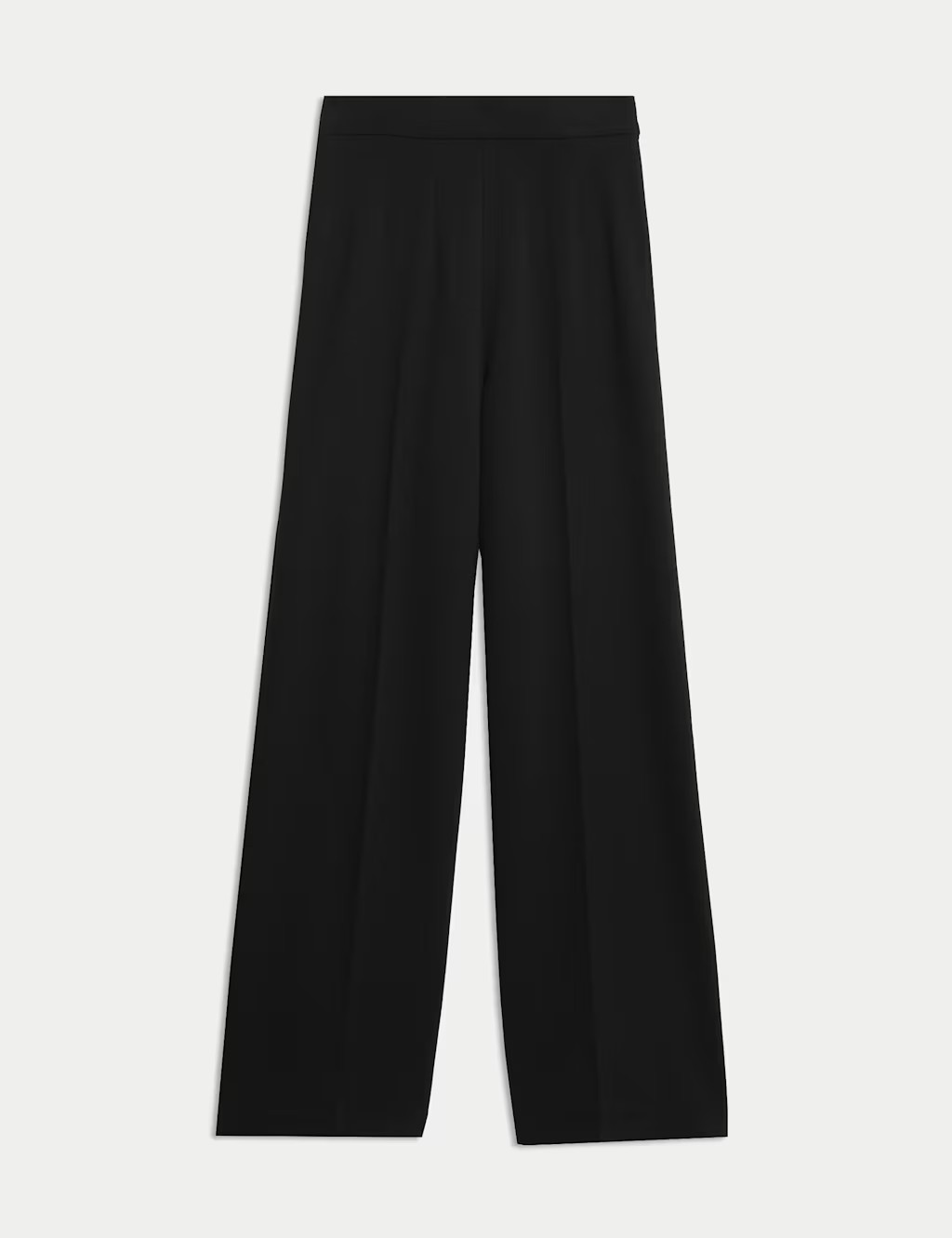 Jersey Wide Leg Trousers with Stretch | Marks &amp; Spencer (UK)