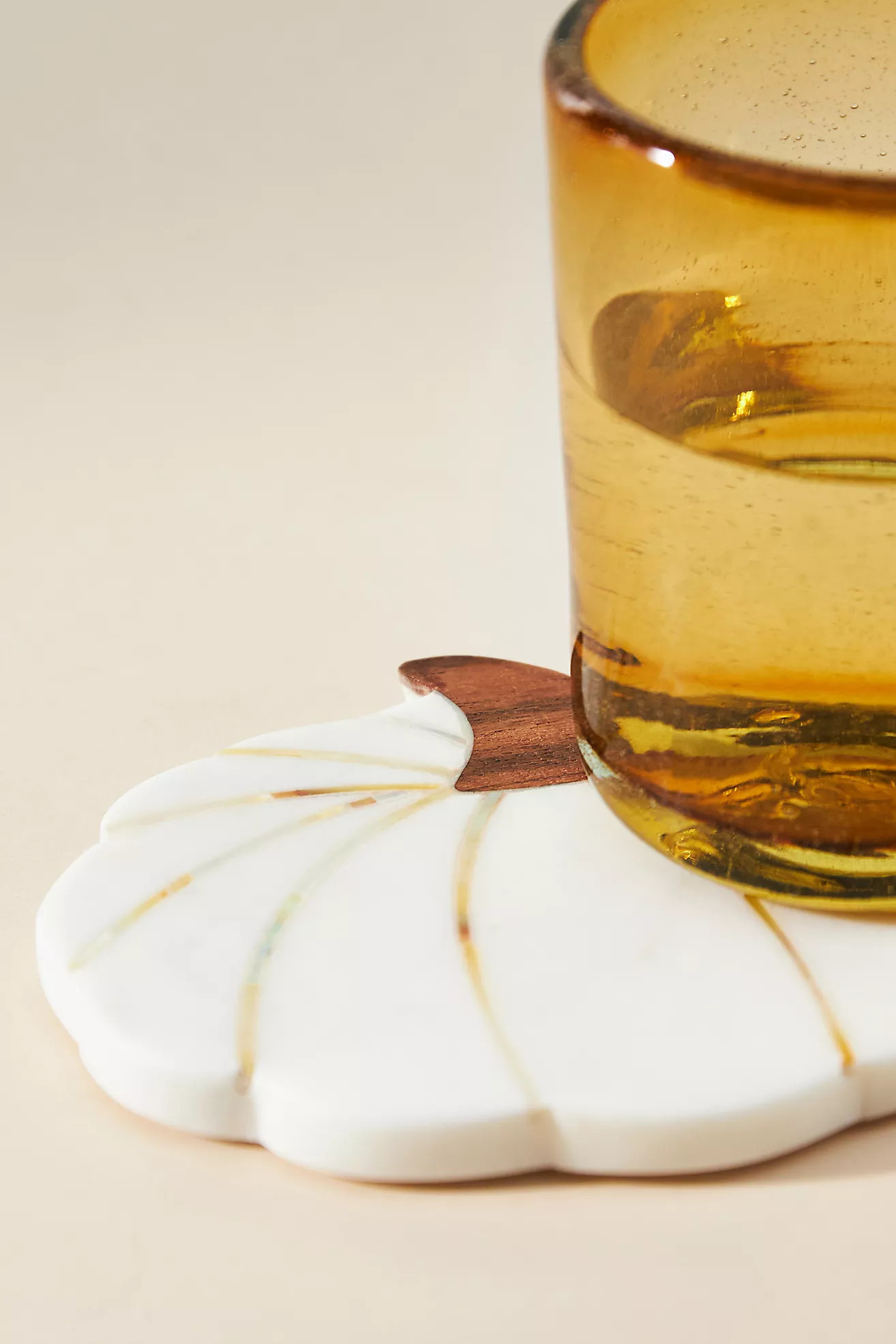 Marble Pumpkin Coaster | Anthropologie (US)