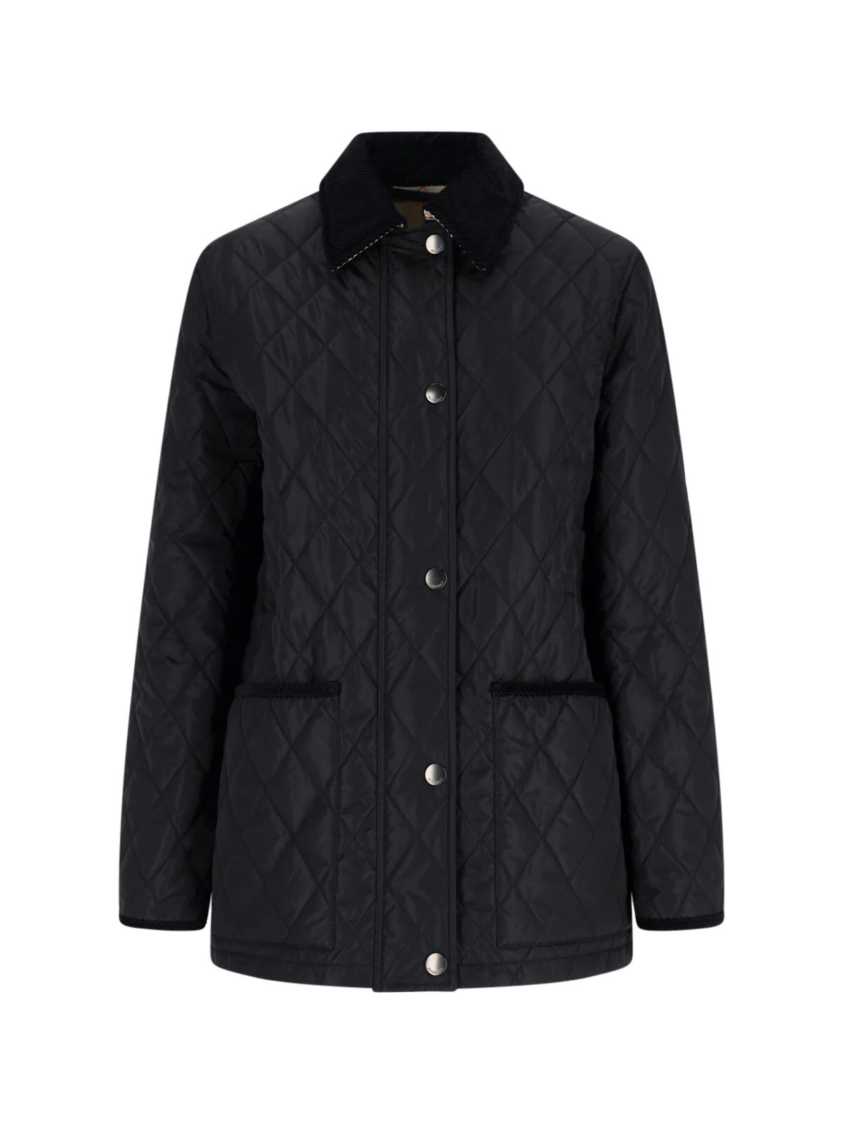 Burberry Diamond-Quilted Jacket — Black | Italist Inc.