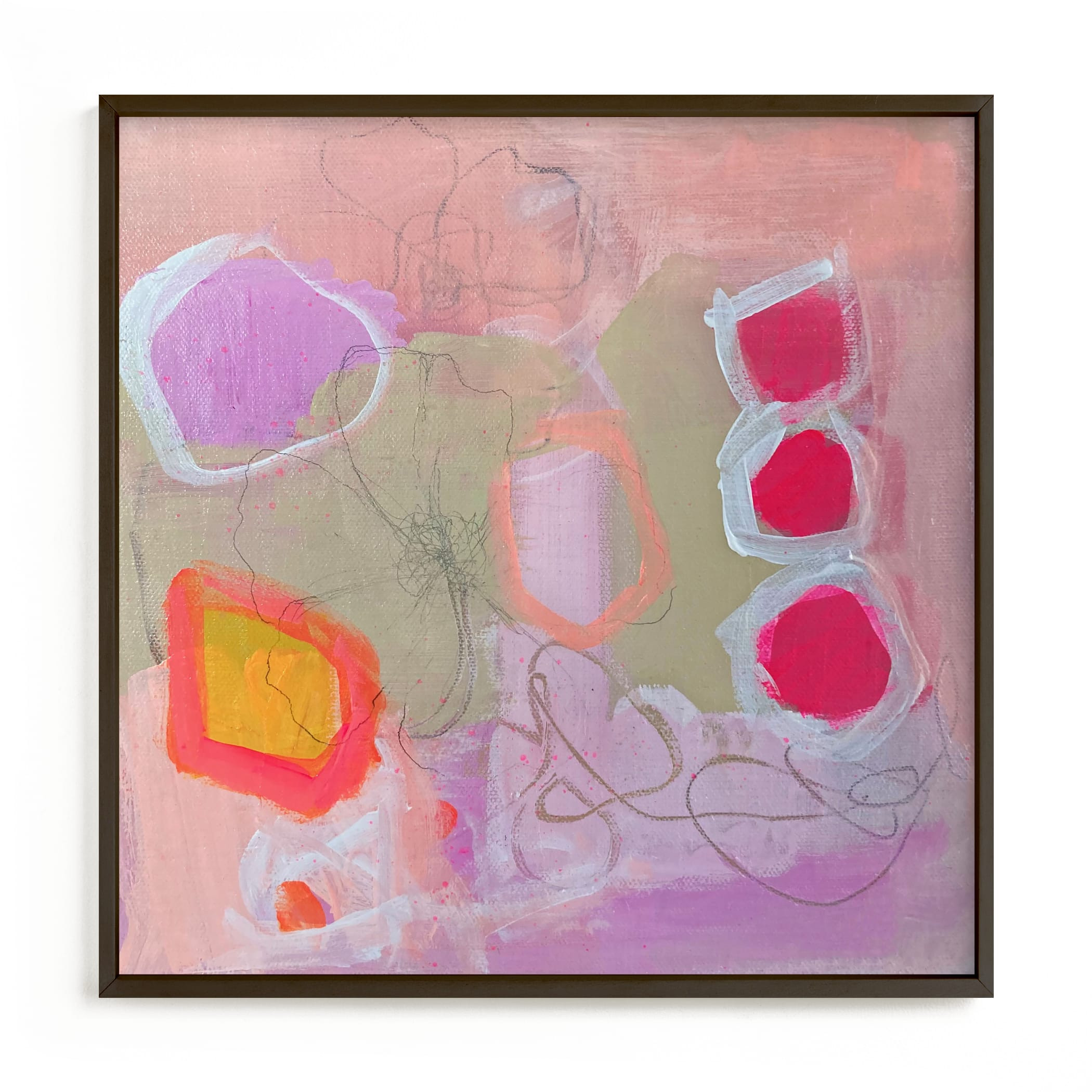 "Sherbet Flowers II" - Marketplace Non-custom Art by Nicole Simms. | Minted