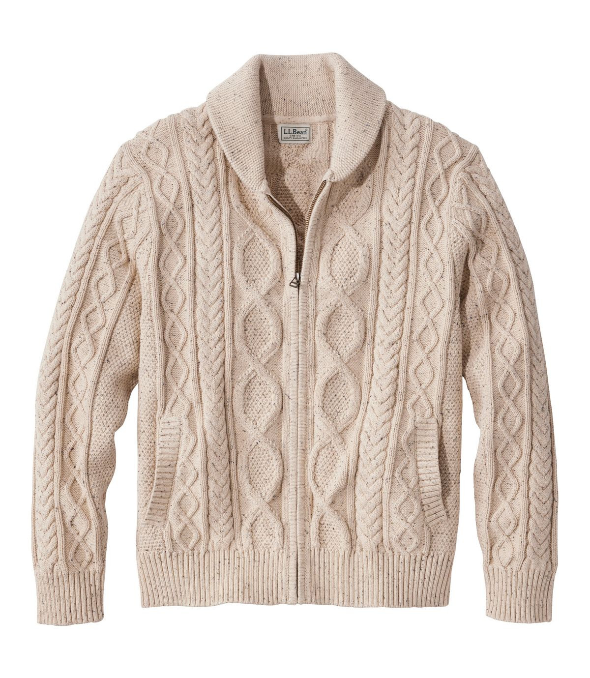 Men's Bean's Heritage Soft Cotton Fisherman Sweater, Full-Zip | L.L. Bean