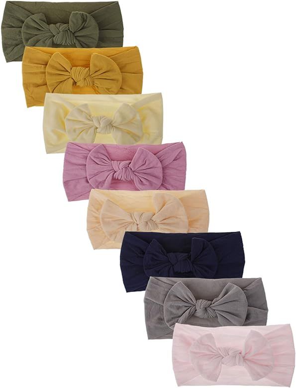 Baby Girl Headbands Newborn Infant Toddler Hairbands and Bows Child Hair Accessories (ZM43) | Amazon (US)