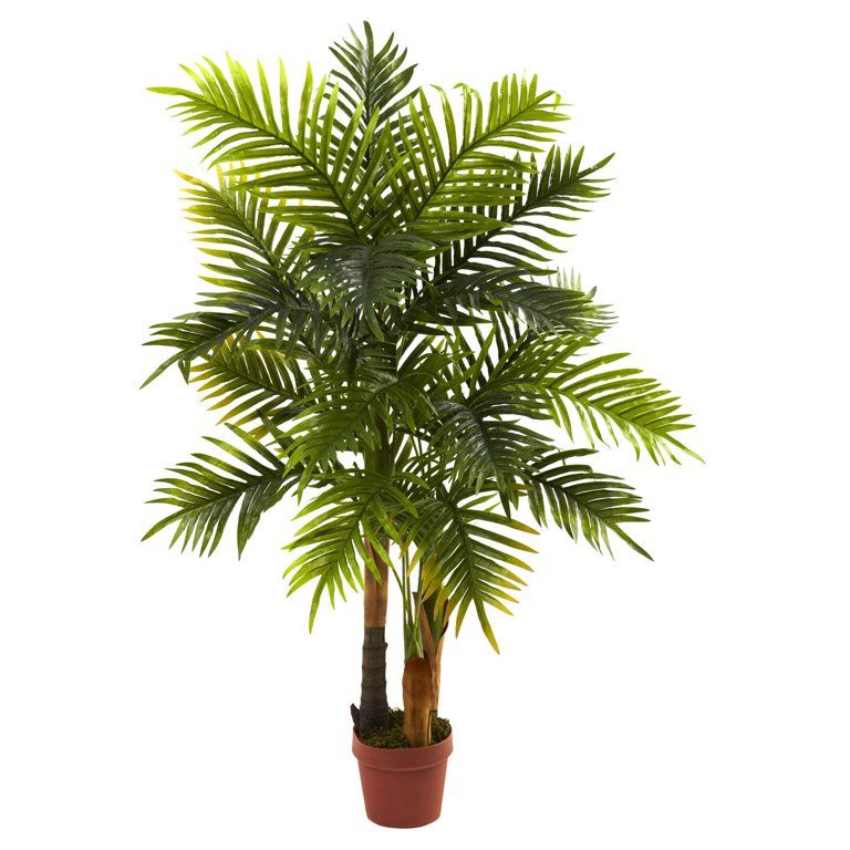 Nearly Natural 4ft. Areca Palm Artificial Tree (Real Touch), Green | Walmart (US)
