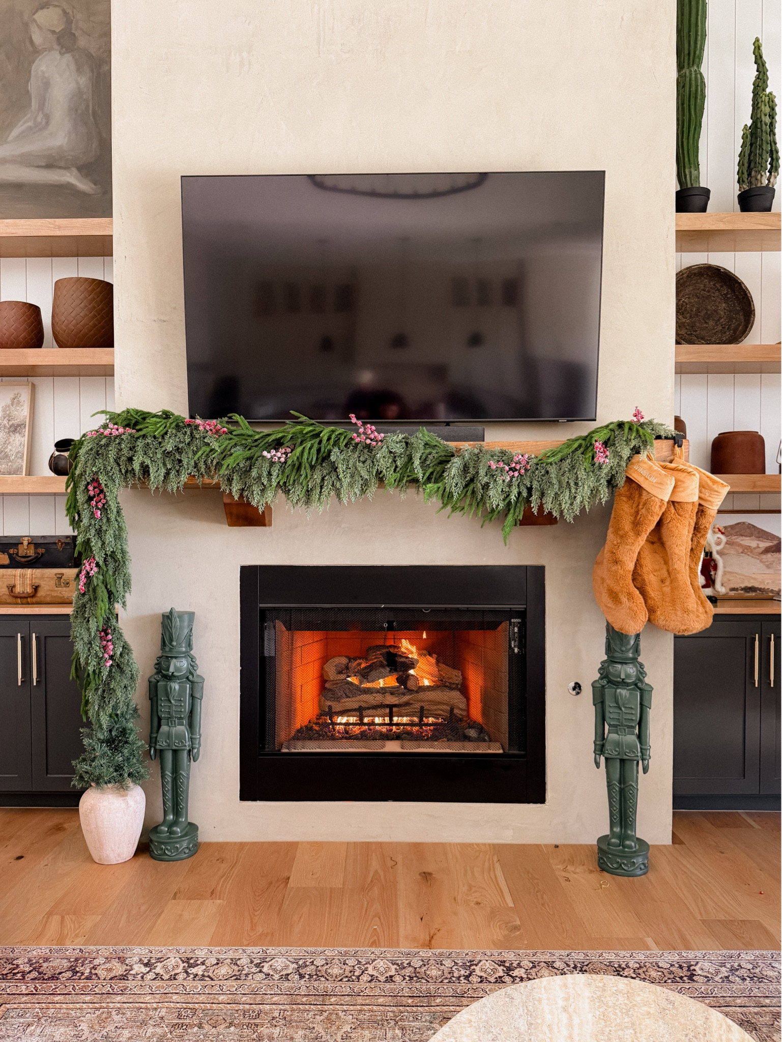 Mantel Garland:
There are two mixed in here. 
One is the hobby lobby “Cedar Garland”
SKU: 5560925
The other is the AFloral brand from Amazon


#LTKHoliday #LTKSeasonal #LTKStyleTip