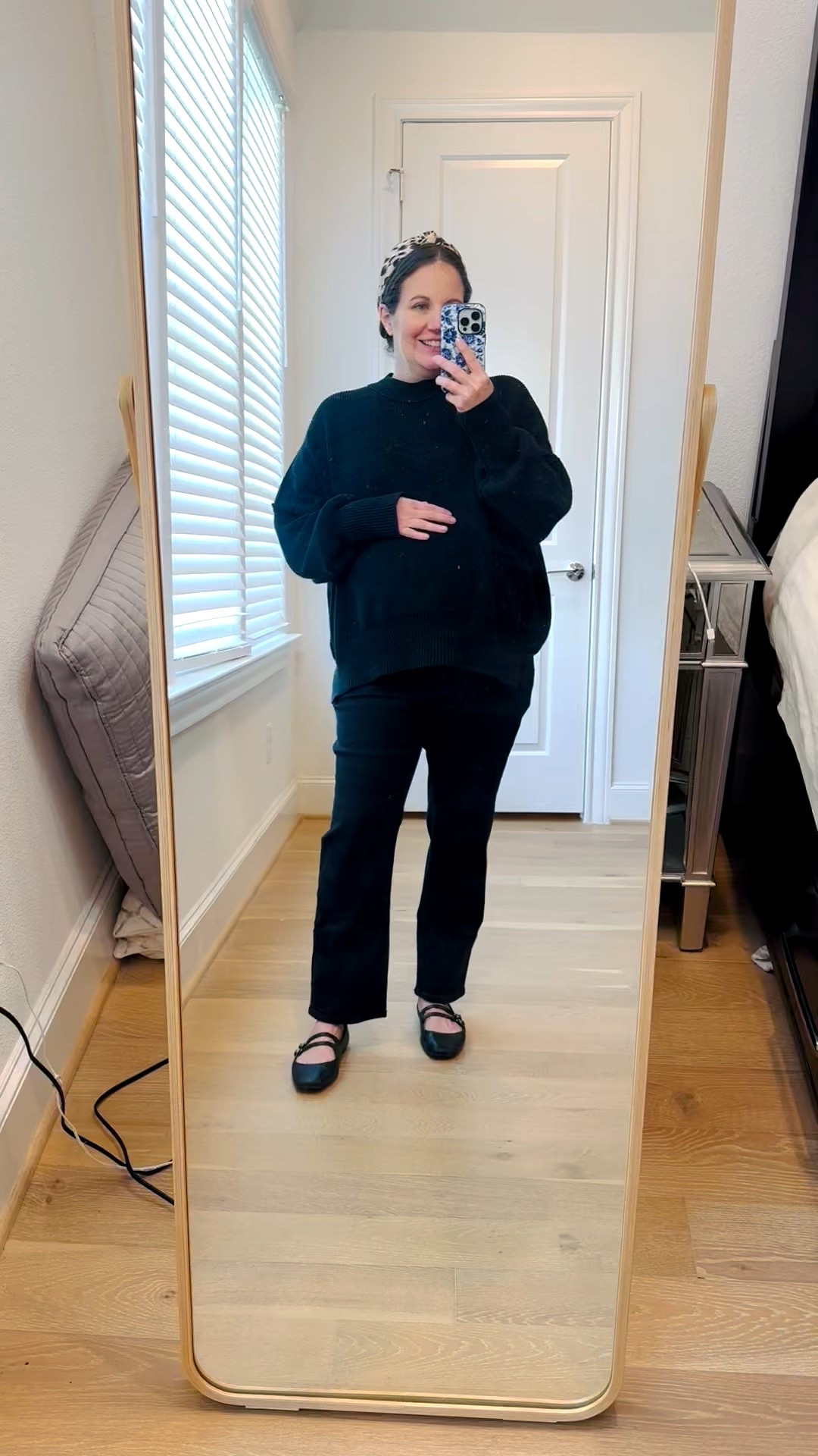 Building out my winter outfit lineup with this simple and cozy monochrome look. This black oversized sweater paired with the best over the belly maternity jeans (or black jeans if you prefer!) has been one of my favorite maternity outfits lately—comfortable, flattering, and so easy to style.

I finished the look with black Mary Jane ballet flats and a cute leopard headband for a little pop of pattern while still keeping that chic monochromatic outfit vibe. It’s the perfect mix of comfy and elevated, and it fits right into my winter lookbook for the season.

If you’re searching for easy casual outfits for pregnancy, this one is bump-friendly, warm, and effortless to recreate. Everything is linked below!



#LTKBump #LTKFindsUnder100 #LTKSeasonal