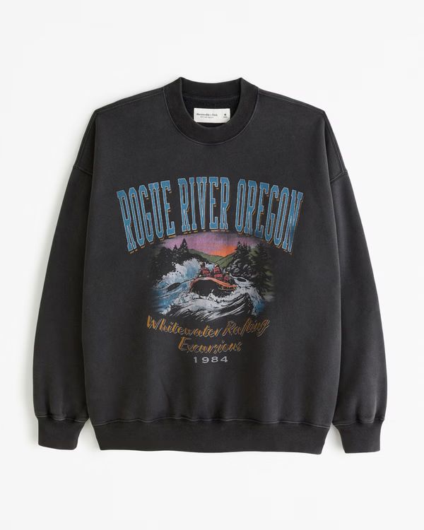 Rogue River Graphic Crew Sweatshirt | Abercrombie & Fitch (US)