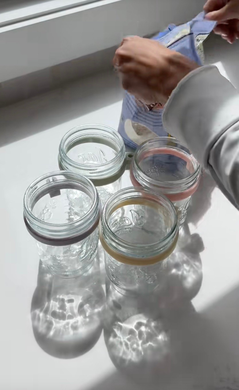 Overnight oats containers 🪺🍫🤍