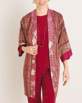 Mixed-Print Kimono | Chico's