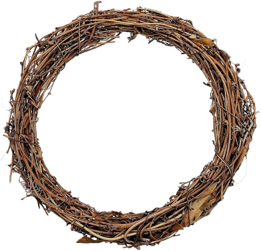 16inch Large Natural Grapevine Wreath Rings Rattan Vine Branch Wreath Hoop for DIY Craft Wreath C... | Amazon (US)