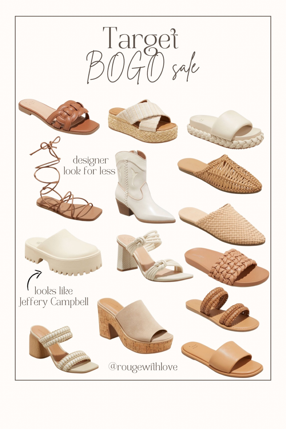 Target
Target shoes
Boho sale
Sandals
Jeffery Campbell
Sam Edelman
Designer shoes
Designer look for less
Summer
Spring
Easter
Boho shoes
Women’s sandals



#LTKSeasonal #LTKshoecrush #LTKsalealert