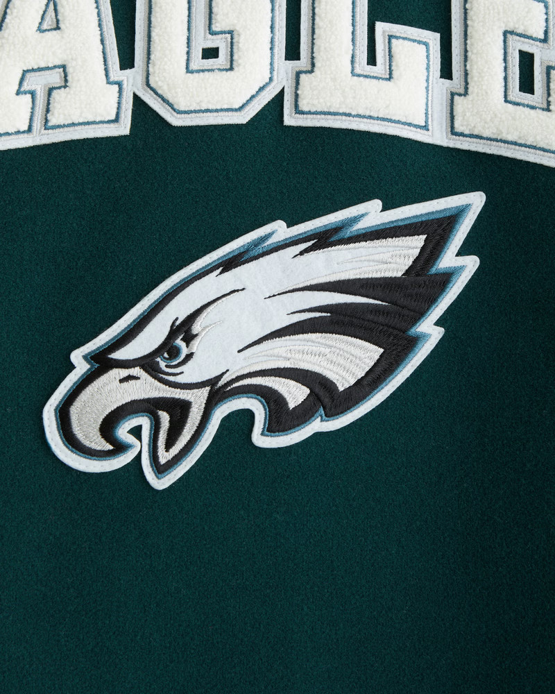 NFL Philadelphia Eagles Varsity Bomber Jacket | NFL NFL | Abercrombie.com | Abercrombie & Fitch (US)