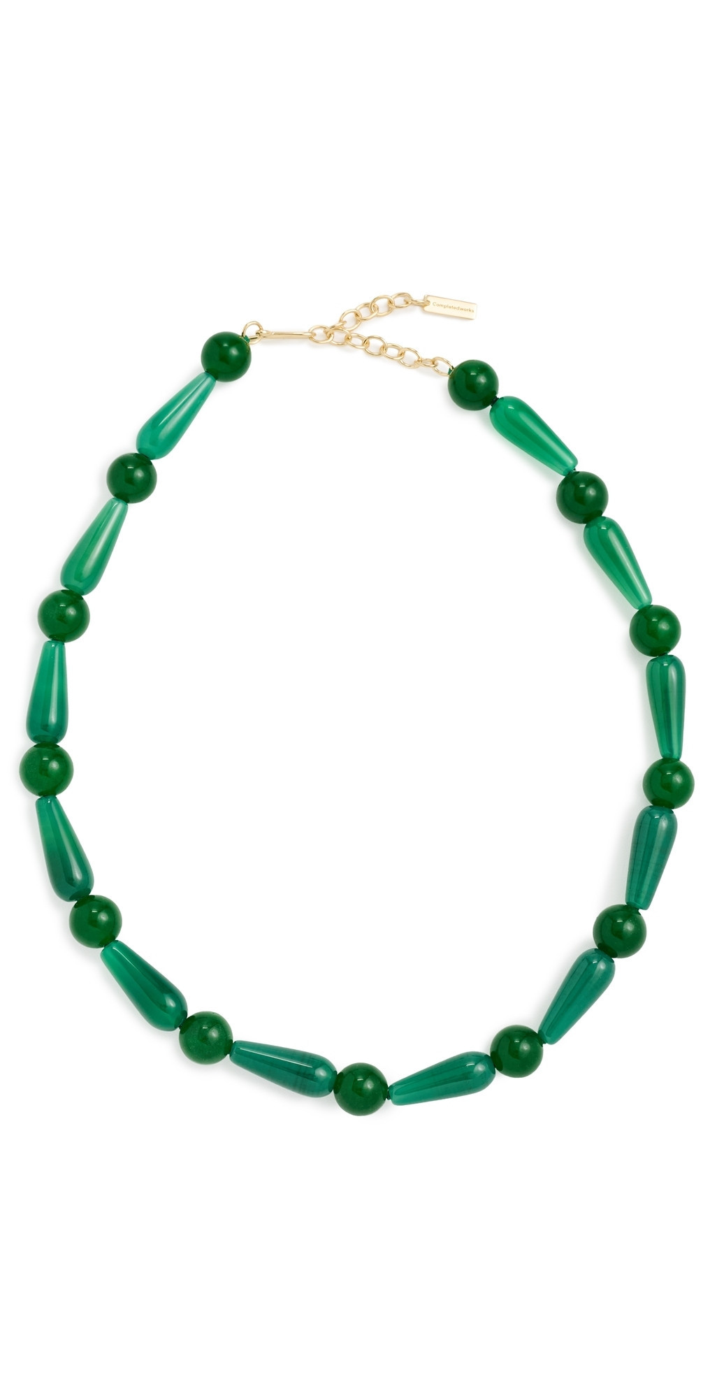 Completedworks Beaded Necklace Recycled Silver/Green One Size | Shopbop