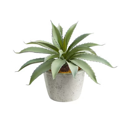 Nearly Natural 9-in Aloe Succulent Artificial Plant | Target