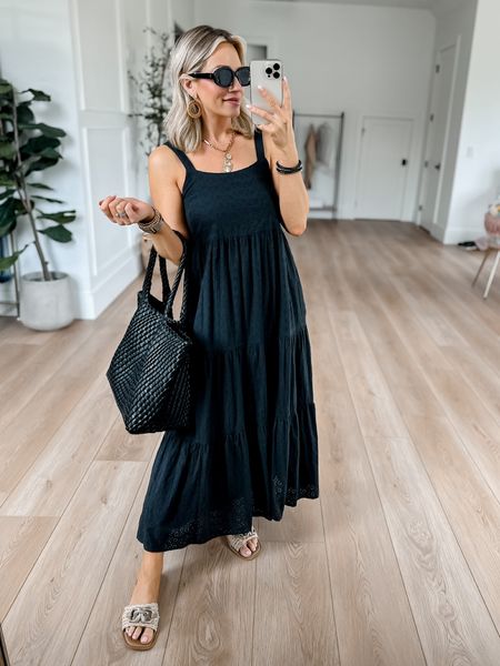 Amazon spring outfit. Perfect to add a denim jacket for work  // wearing an xs in dress and runs tts. Sandals run tts. 

Spring outfit, vacation outfit, date night outfit, dress 

#LTKSeasonal #LTKworkwear #LTKstyletip