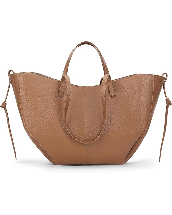 Juoxeepy Work Bag Faux Leather Tote Bag for Women Trendy Handbag Purse Fall Shoulder Bag with Mag... | Amazon (US)