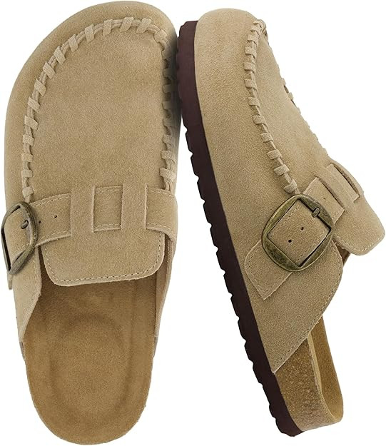 CUSHIONAIRE Canoe Genuine Suede Clogs for Women Footwear with Moc Toe Design – Casual Slip On W... | Amazon (US)