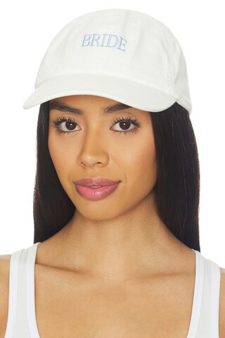Favorite Daughter Bride Heart Baseball Cap in White from Revolve.com | Revolve Clothing (Global)