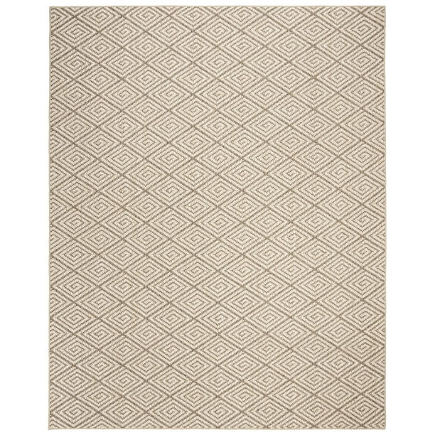 SAFAVIEH Palm Beach Stars Geometric Diamonds Sisal Area Rug, Beige/Brown, 8' x 10' | Walmart (US)