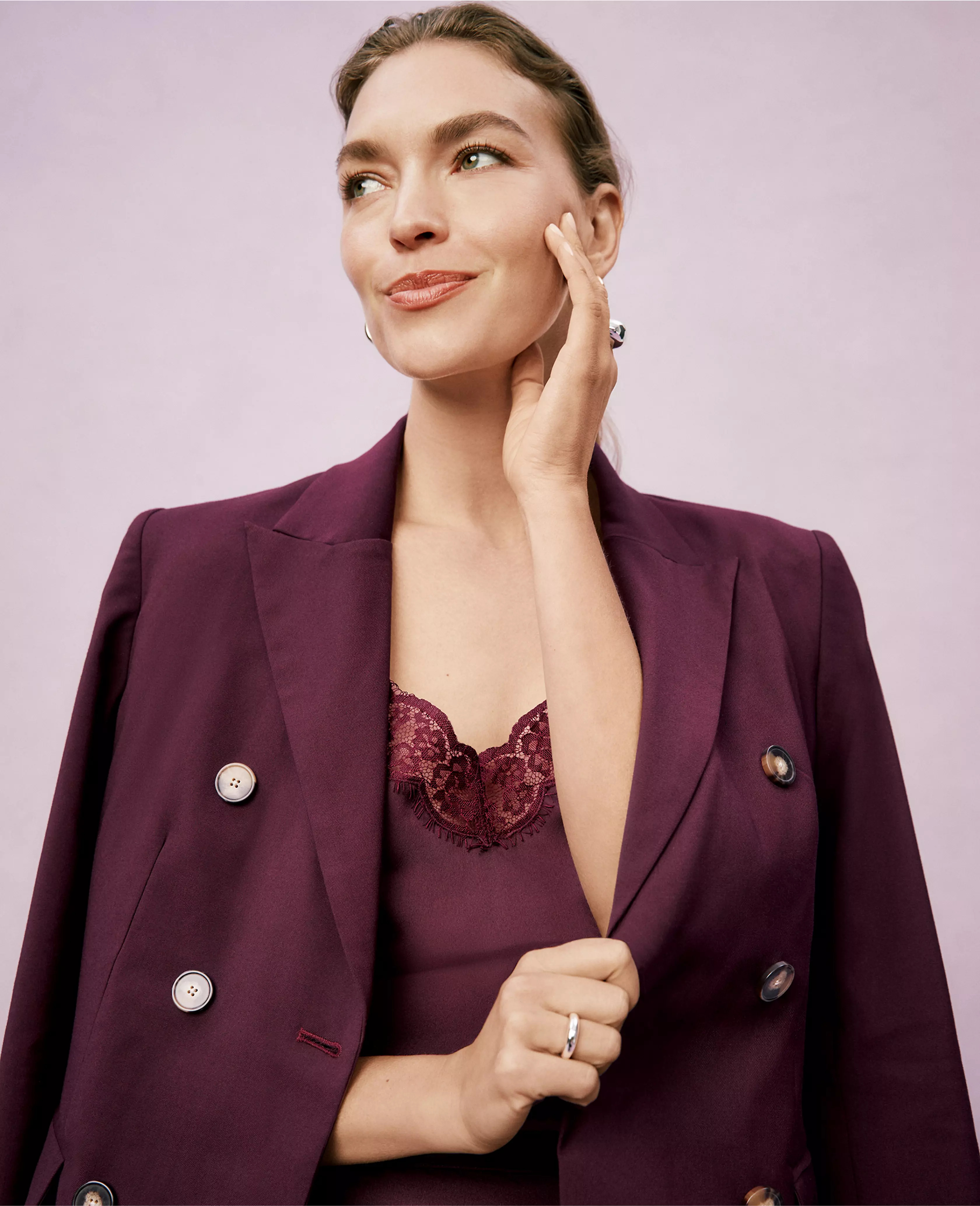 The Sculptural Double Breasted Blazer | Ann Taylor